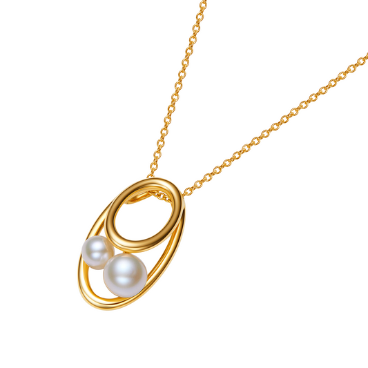 Aphros Orbital Pearl Necklace