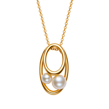 Aphros Orbital Pearl Necklace