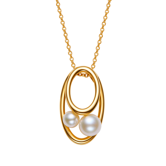 Aphros Orbital Pearl Necklace