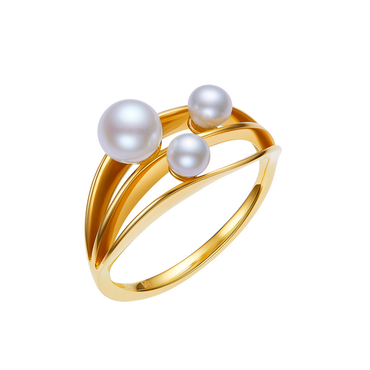 Aphros Orbital Pearl Ring