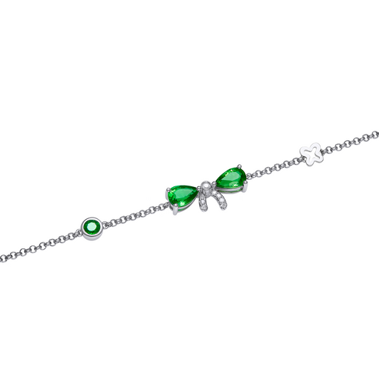 PetalPhase Verdant Bow Bracelet