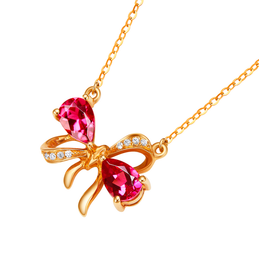 Petalphase Cherry Bow Pendant