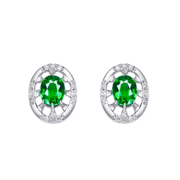 PetalPhase Radiant Halo Stud Earrings