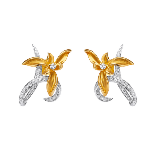Orchid Vine Earring